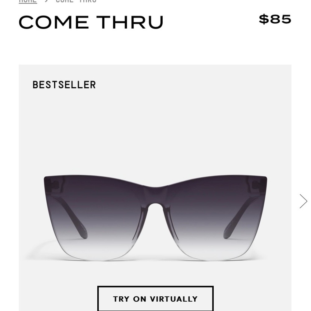 Quay Australia Black “come thru”